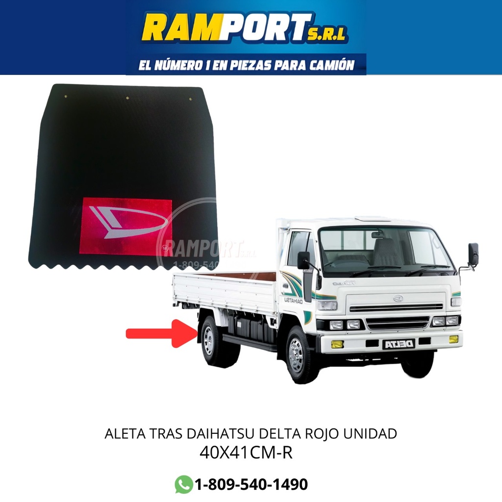 ALETA TRAS DAIHATSU DELTA ROJA UNIDAD