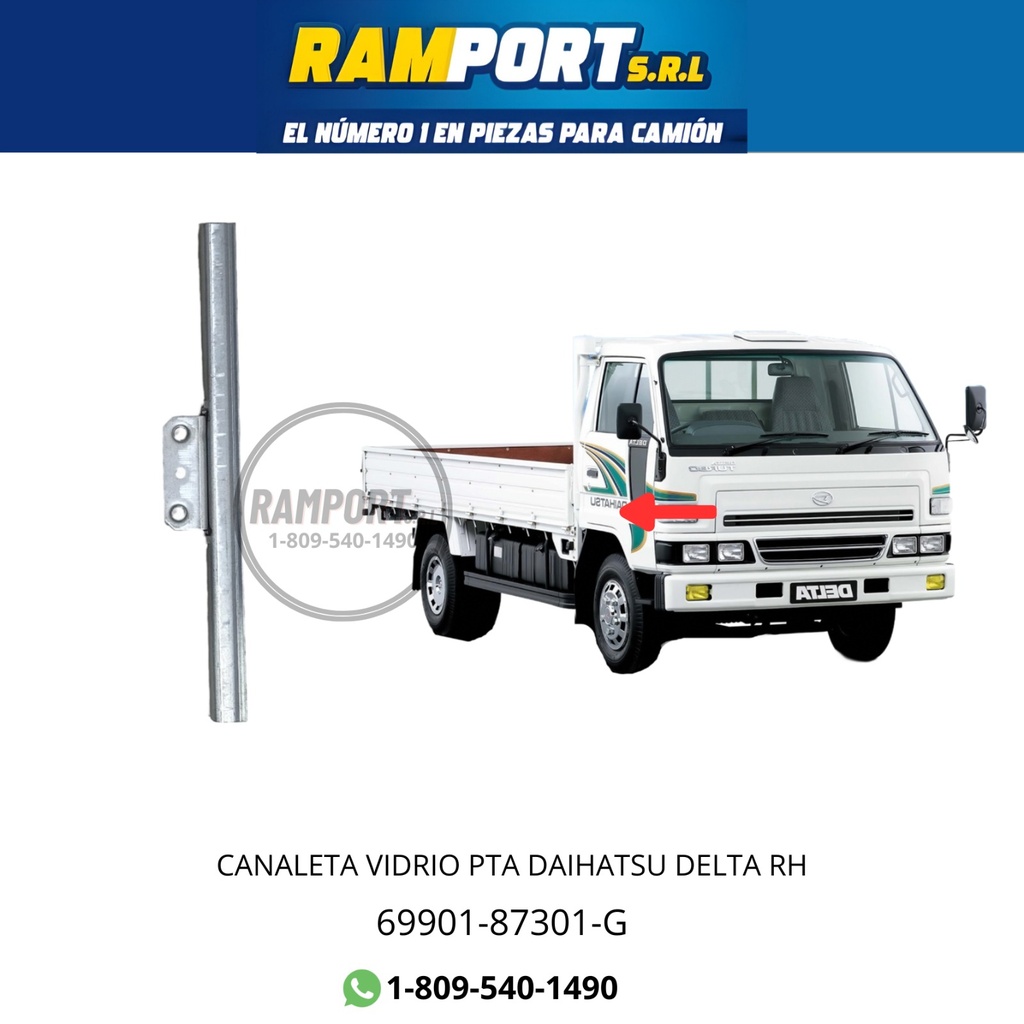 [69901-87301] CANALETA CRISTAL DELTA RH Y LH