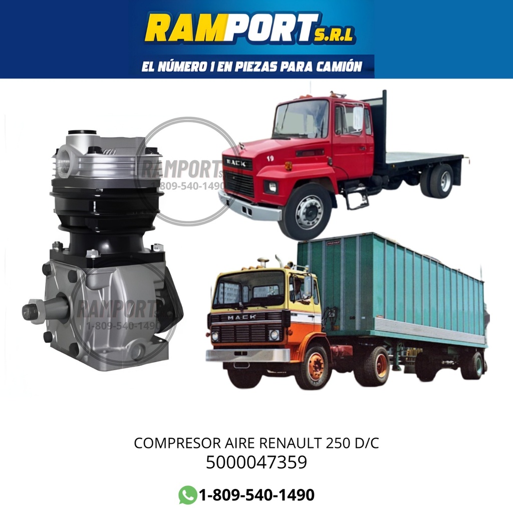 COMPRESSOR AIRE RENAULT 250 D/C *