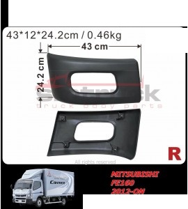 [MBL-12-221R BLACK] ESQUINA PARACHOQUES FUSO 12/ C/E RH