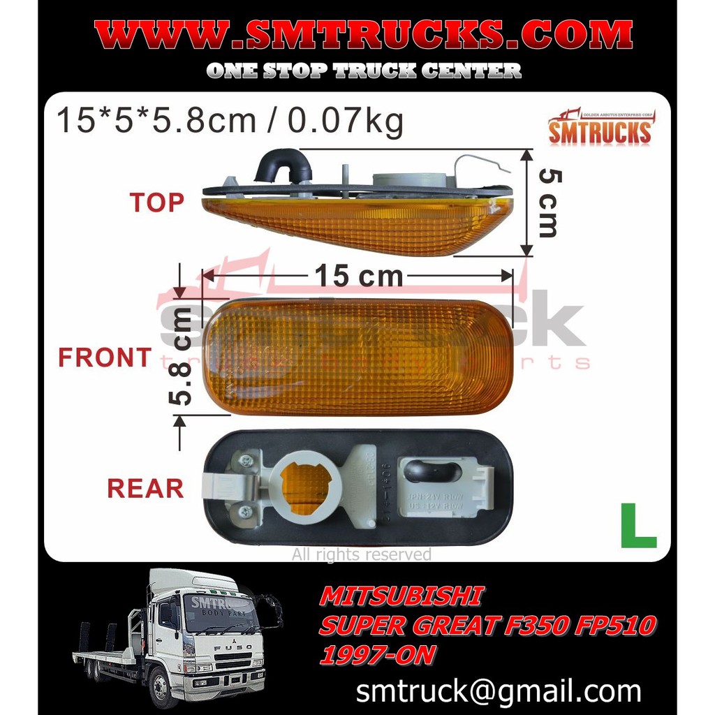 FAROL LATERAL  FK615/17 FM657 RH