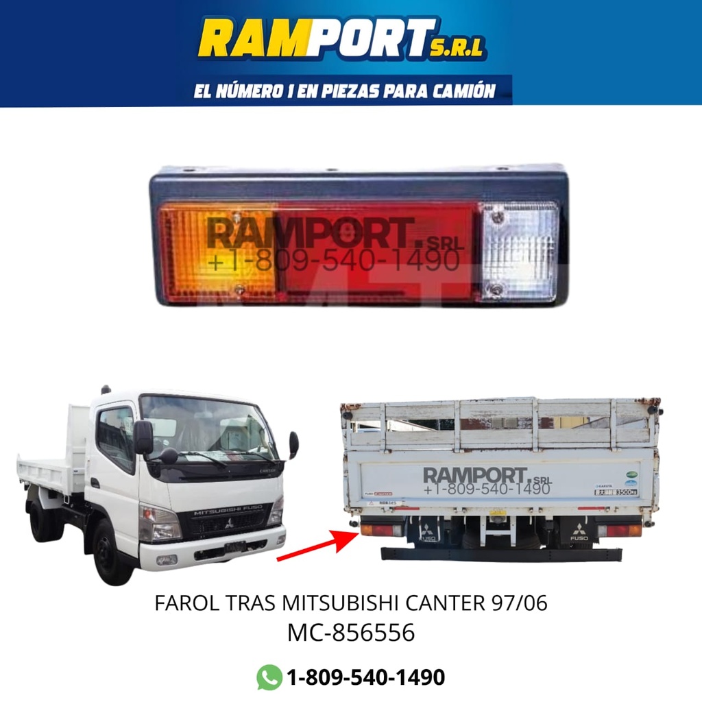 [MC-856556] FAROL TRAS CANTER 97/06 PEQ