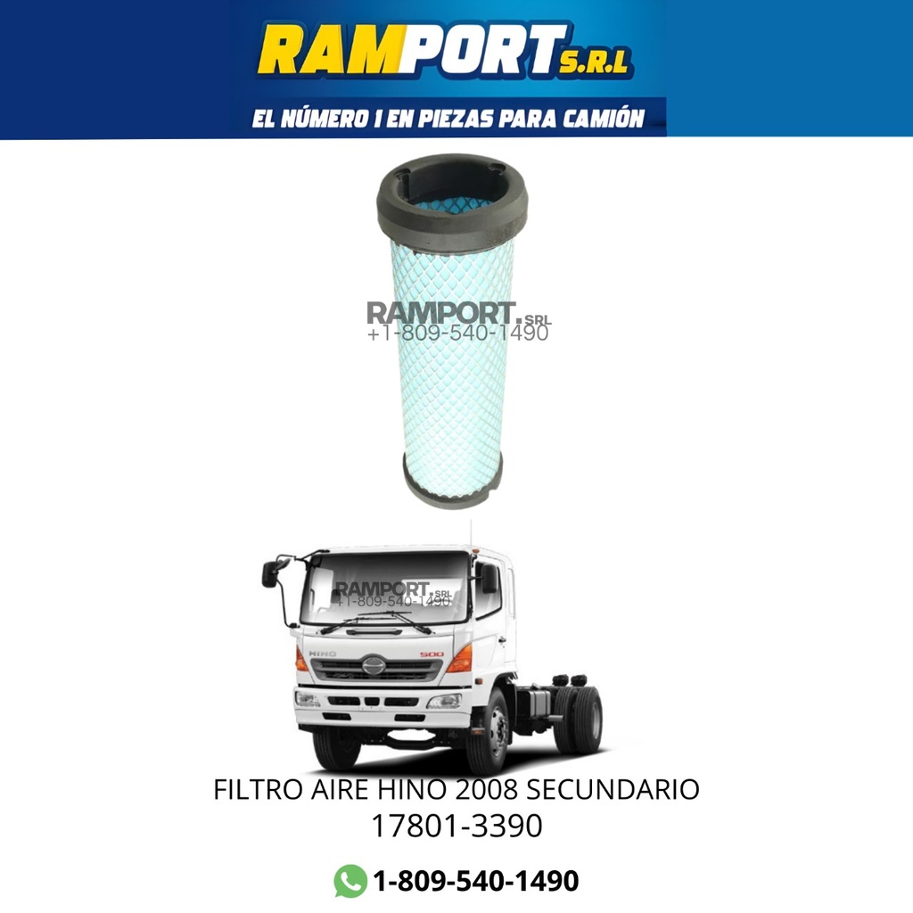 FILTRO AIRE HINO 2008 SECUNDARIO