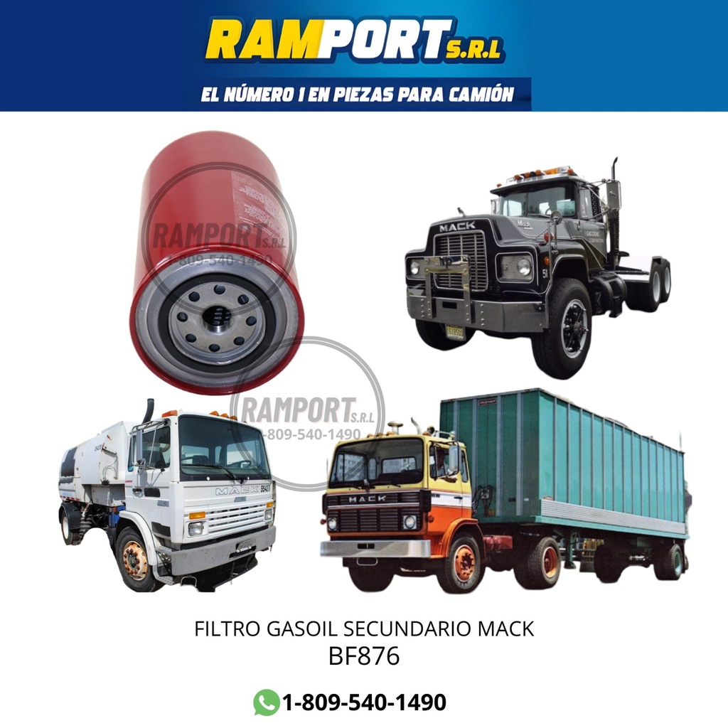 FILTRO GASOIL MACK SECUNDARIO *