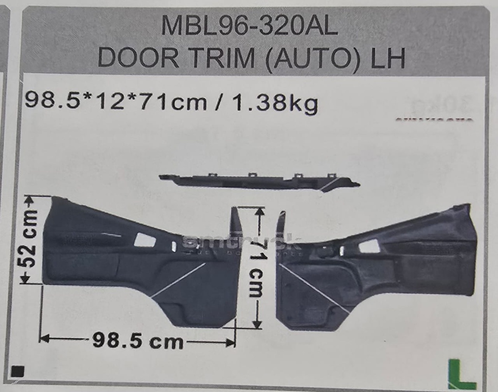 FORRO CANTER 97/06 MBL96-320AL ELETRIC