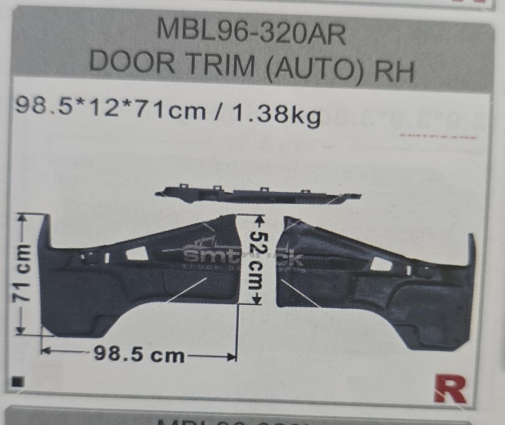 FORRO CANTER 97/06 MBL96-320AR ELETRIC