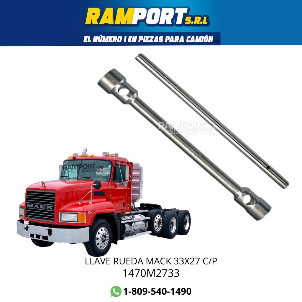 [1470M2733] LLAVE RUEDA MACK 33X27 C/P *
