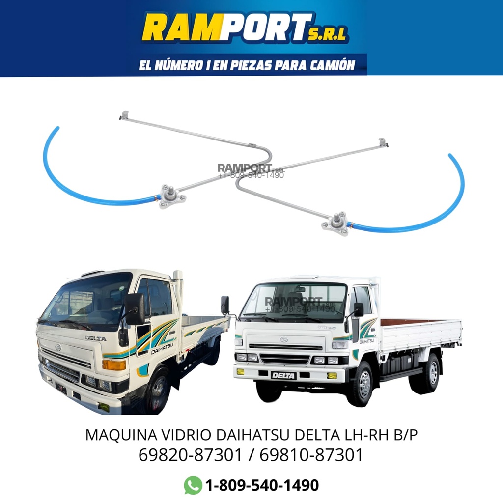 [69820-87301] MAQUINA VIDRIO DELTA LH B/P 4