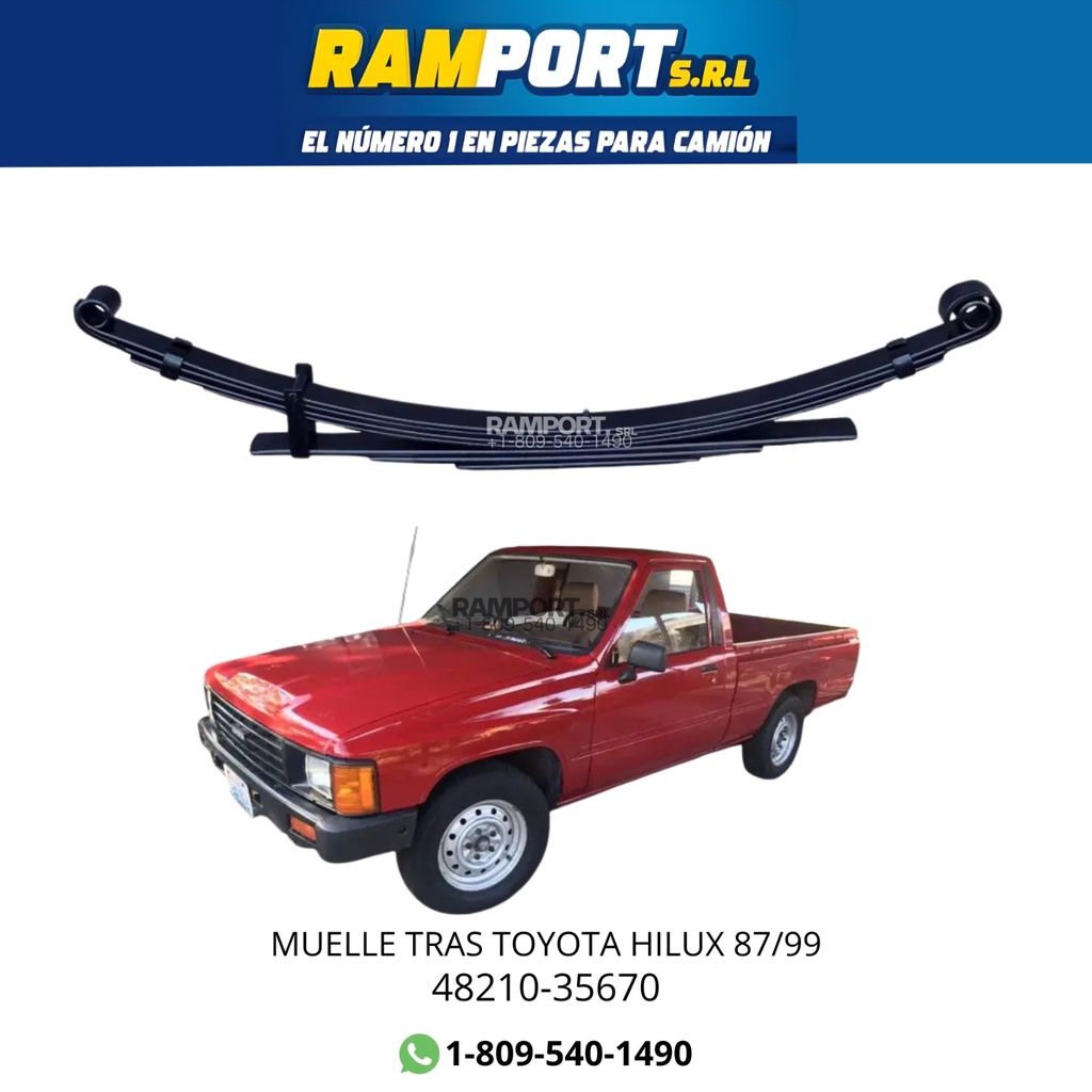 MUELLE TRAS TOYOTA HILUX 87/99