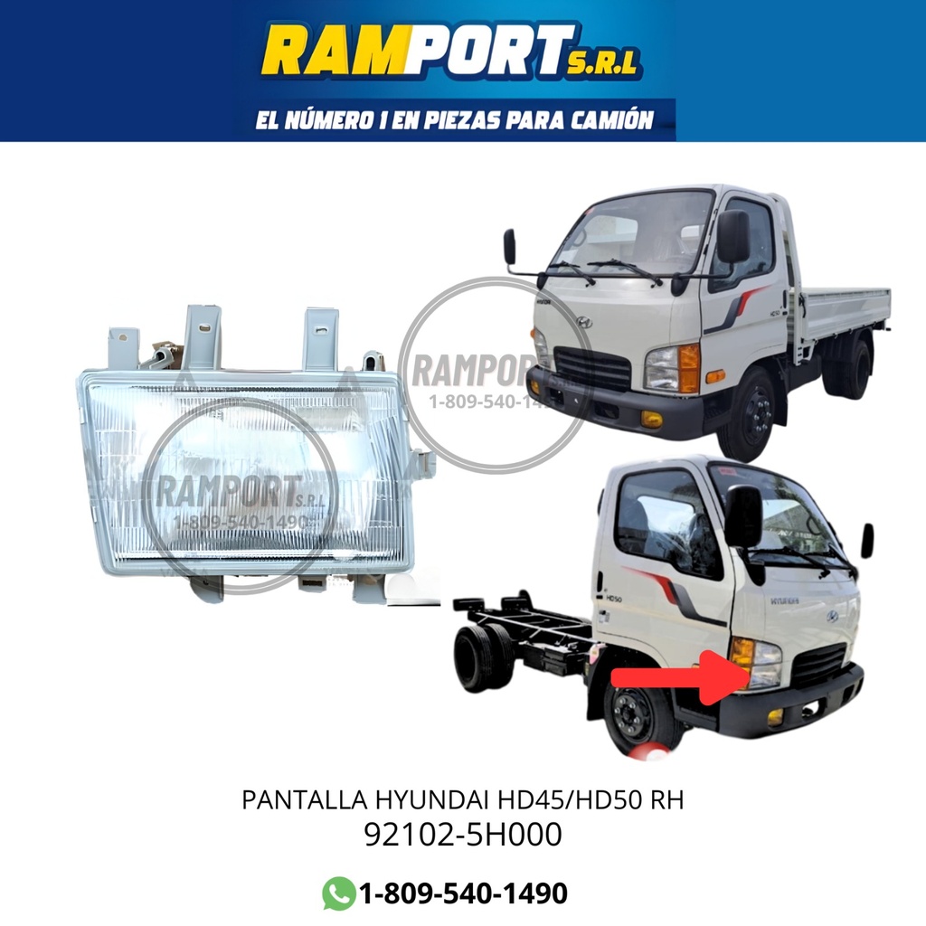 PANTALLA HYUNDAI HD45/HD50 RH