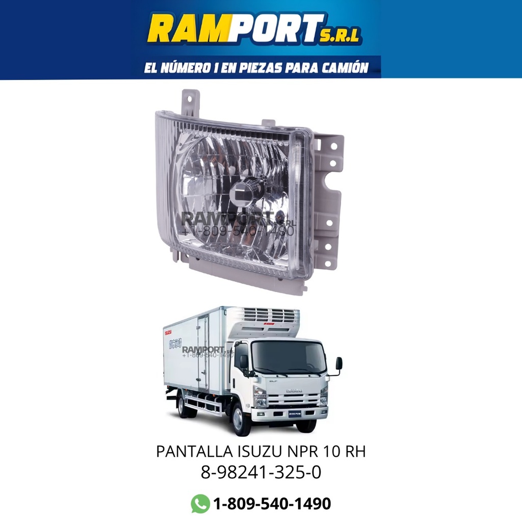 PANTALLA ISUZU NPR 10 RH 