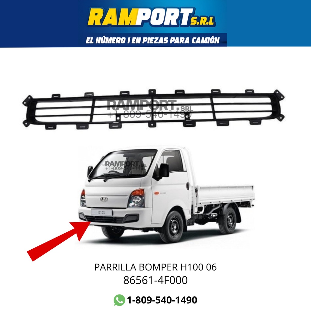 [86561-4F000] PARRILLA BOMPER HYUNDAI H100 06