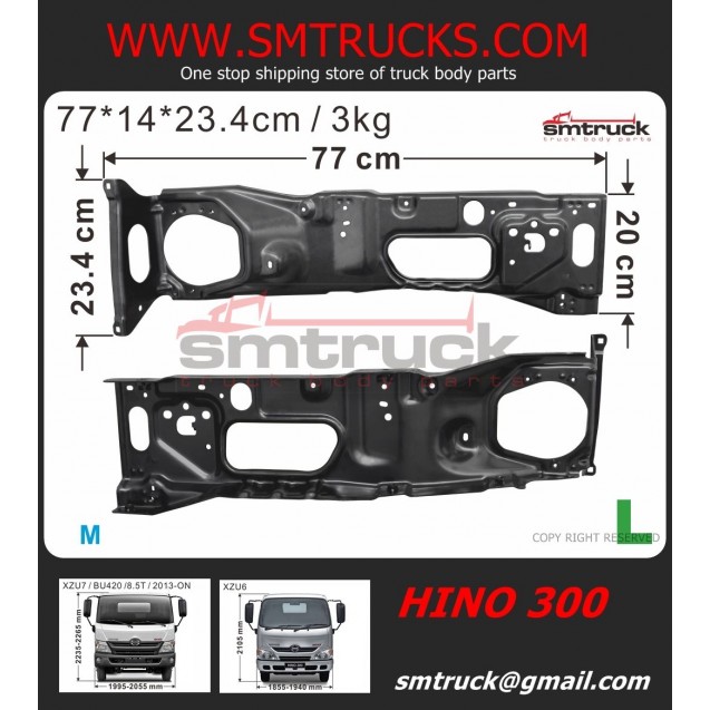 BASE P/B  HINO HN300 2013 RH