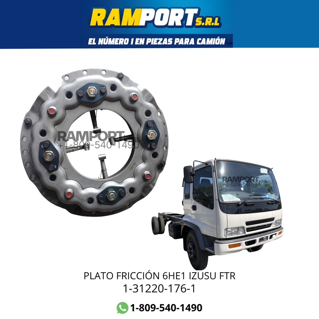 [1-31220-176-1 NT] PLATO FRICCIÓN ISUZU 6HE1 FTR