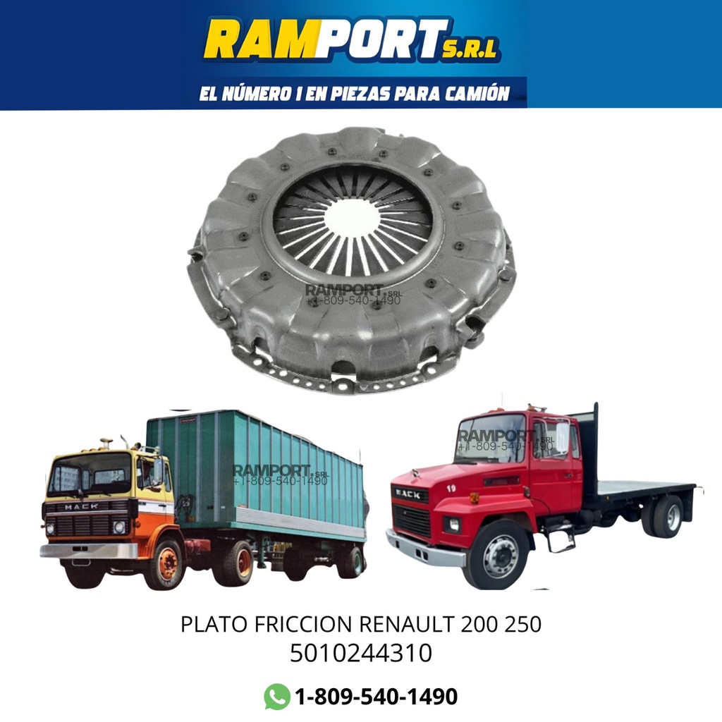 [5010244310] PLATO FRICCION RENAULT 200 250 *5