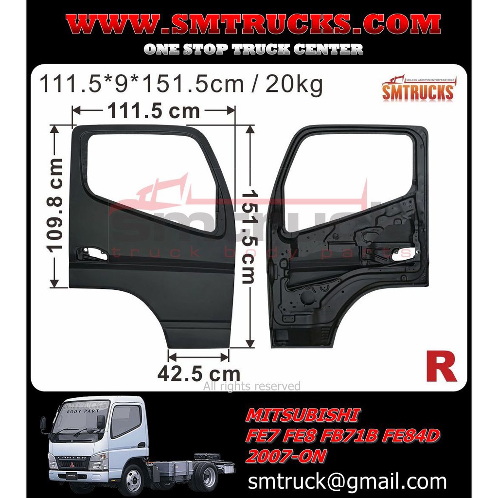 PUERTA MITSUBISHI CANTER 07/10 RH