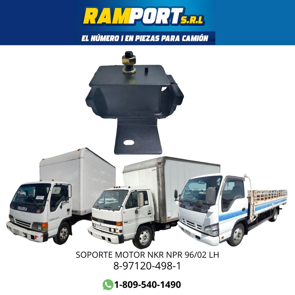 [8-97120-498-1] SOPORTE MT ISUZU NPR NKR 96/02 LH
