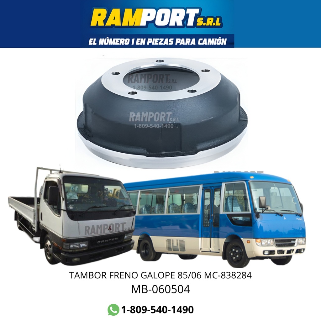 [MB-060504] TAMBOR FRENO CANTER ROSA 85/06