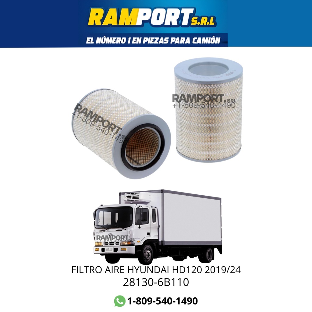 [28130-6B110] FILTRO AIRE HYUNDAI HD120 2019/24 -5
