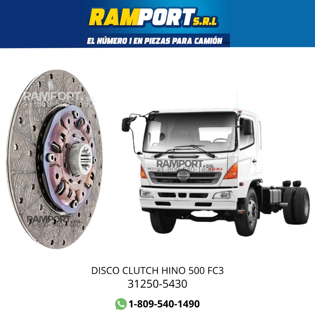 DISCO CLUSTCH HINO 500 FC3 -4