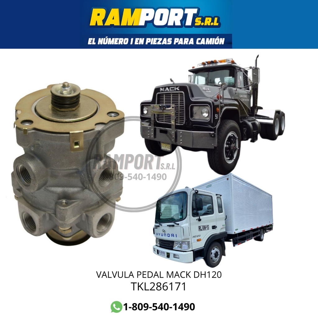 [TKL286171] VALVULA PEDAL MACK HD120 *4