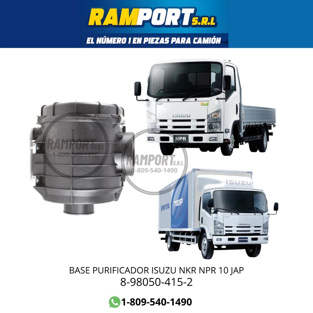 [8-98050-415-2] CAJA DE FILTRO AIRE ISUZU NKR NPR 10 JAP