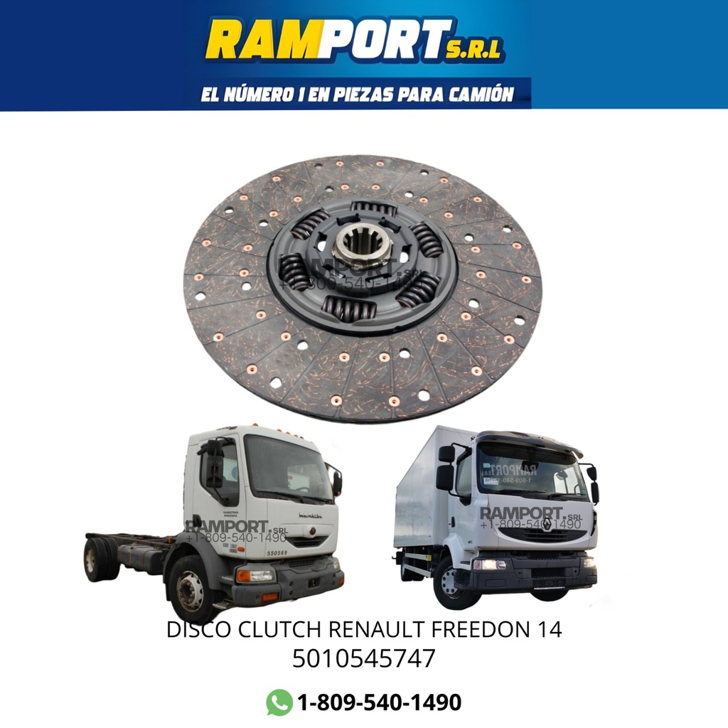 DISCO CLUTCH RENAULT FREEDON 14 *