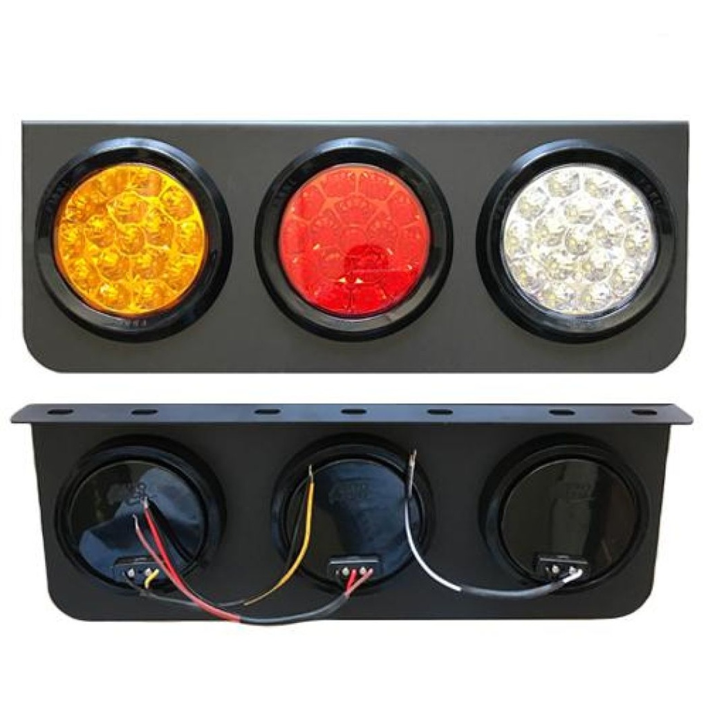 JGO FAROL TRAS LED C/BASE 12/24V