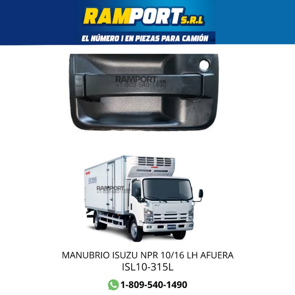 MANUBRIO ISUZU NPR 10/16 LH AFUERA