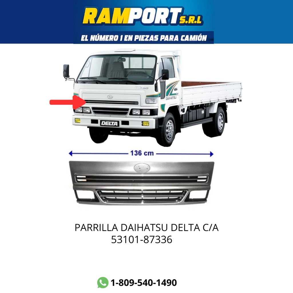 [53101-87336 NT] PARRILLA DAIHATSU DELTA C/A