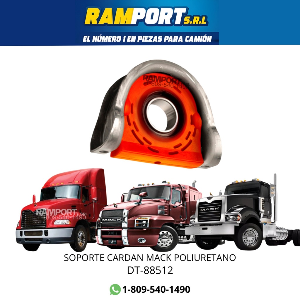 SOPORTE CALDAN MACK 60MM POLIURETANO *