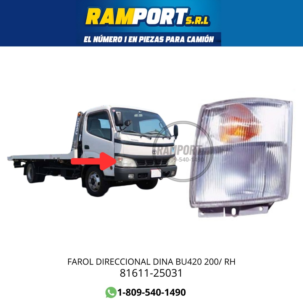 FAROL DIRECCIONAL DINA BU420 200/ RH
