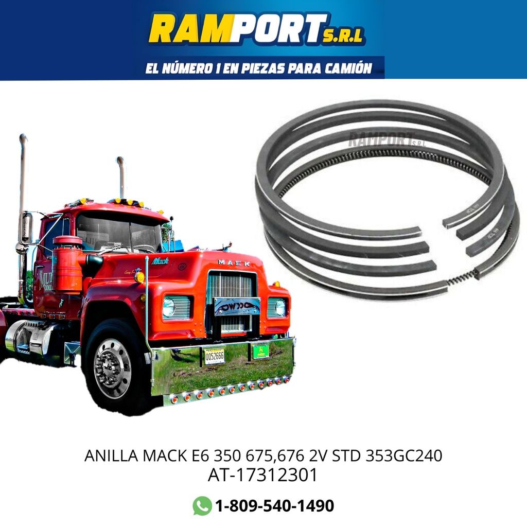 [AT-17312301] ANILLA MACK E6 350 675,676 2V STD 353GC240 *