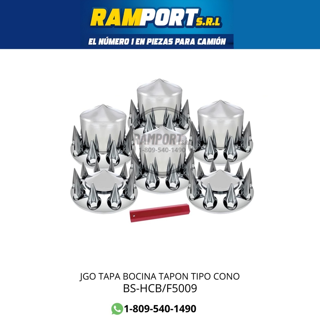 [BS-HCB/F5009] JGO TAPA BOCINA TAPON TIPO CONO
