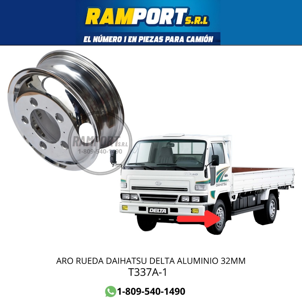 [T337A-1] ARO RUEDA DELTA ALUMINIO 32MM