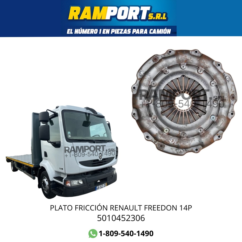 PLATO FRICCIÓN RENAULT MOLDUM 2003 14P *
