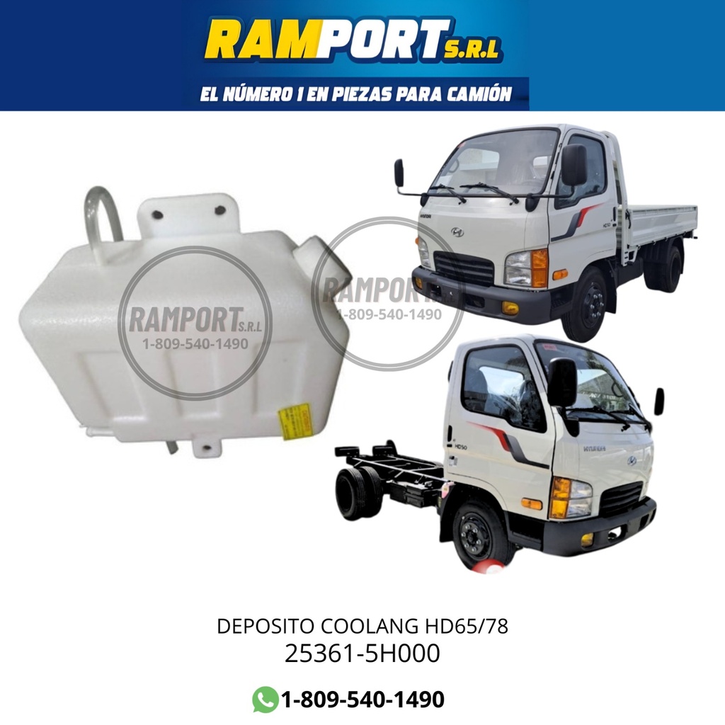 DEPOSITO COOLANG HYUNDAI HD65/78