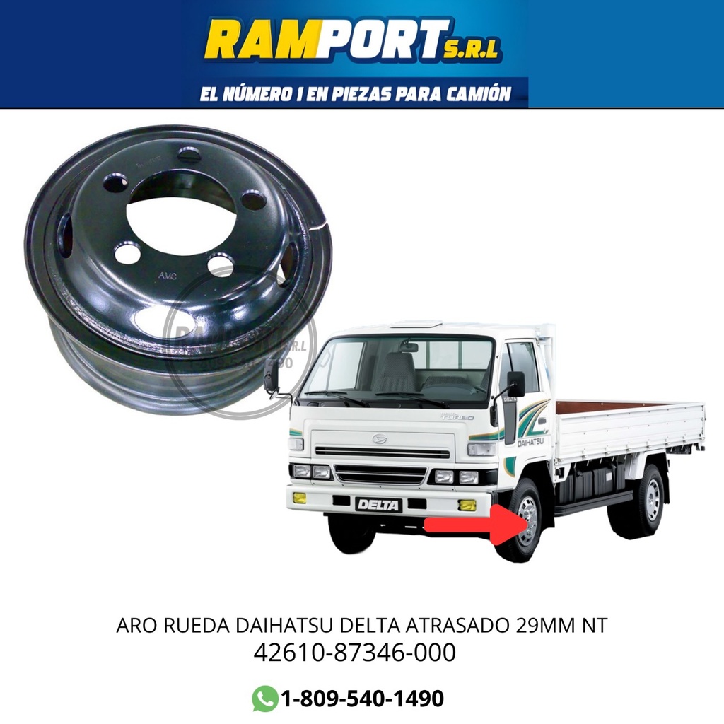 [42610-87346-000] ARO RUEDA DELTA ATRASADO 29MM NT