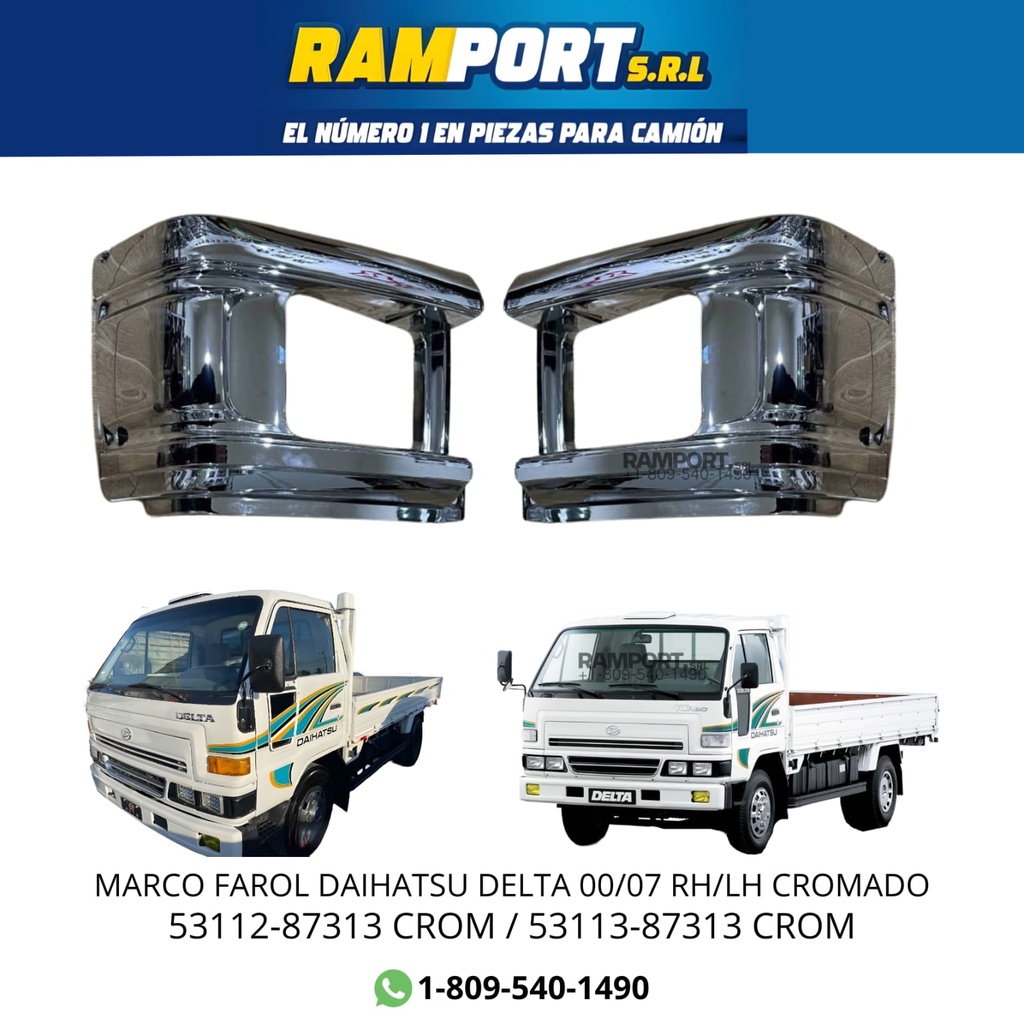 MARCO FAROL DELTA 00/07 RH CROM 