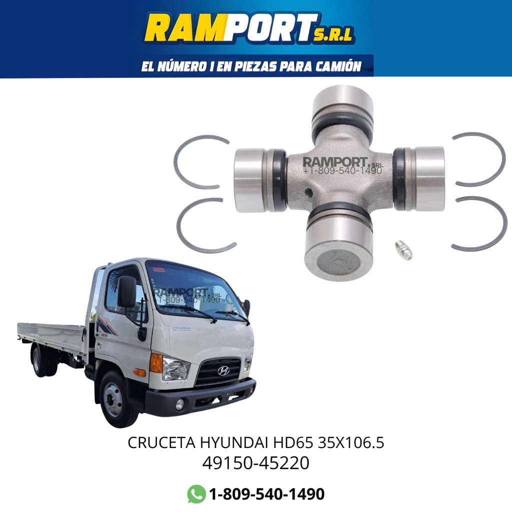[49150-45220] CRUCETA HYUNDAI HD65 35X106.5