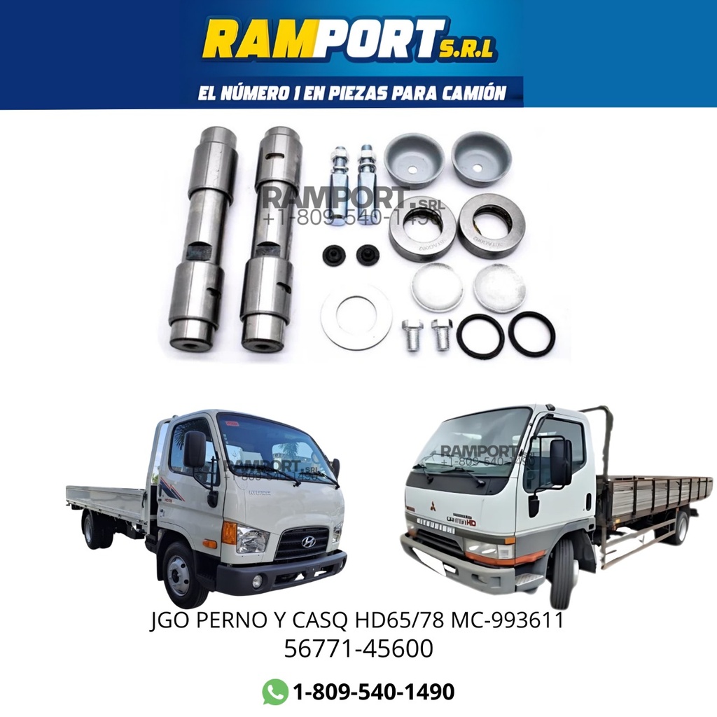 [56771-45600] JGO PERNO Y CASQ HD65/78 MC-993611