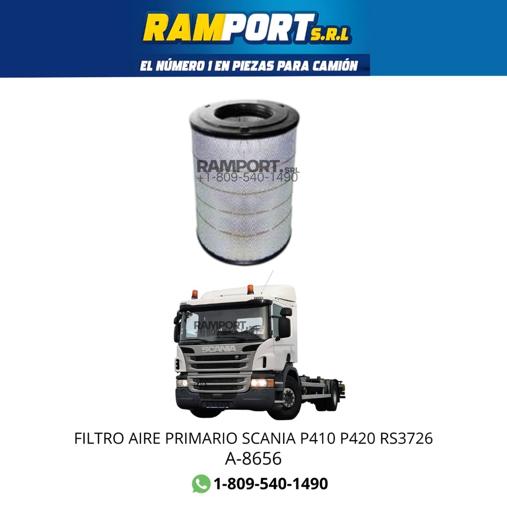 FILTRO AIRE SCANIA P410 P420 PRIMARIO RS3726 *