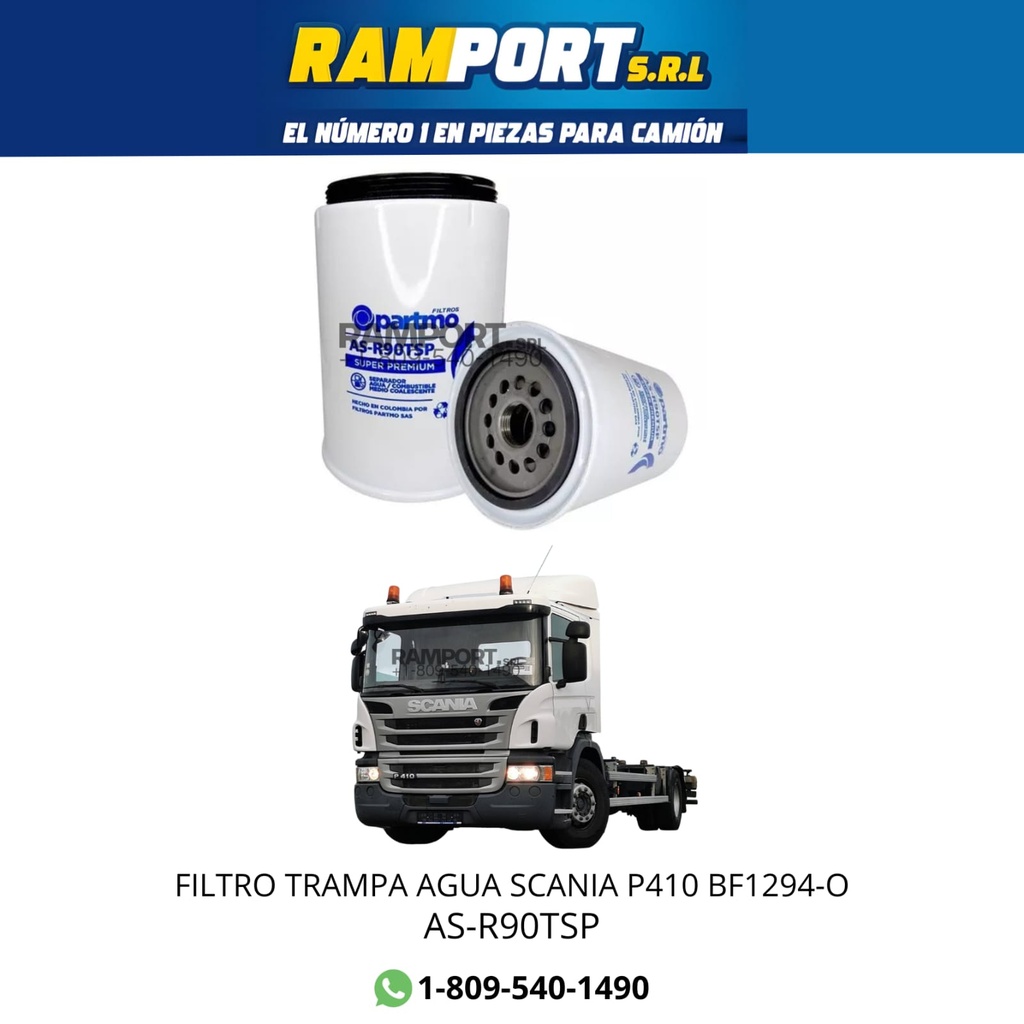 [AS-R90TSP] FILTRO TRAMPA AGUA SCANIA SFC-7912-10 P410 BF1294-O*
