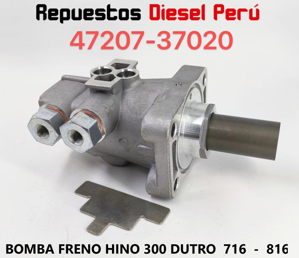 [47207-37020 NT] BOMBA FRENO HINO 300 4 HUECOS 1-3/16
