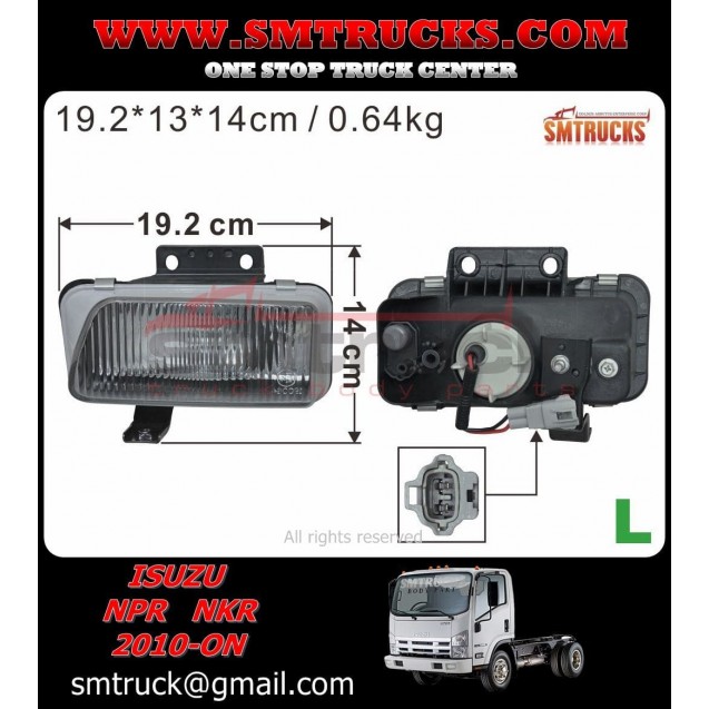 [ISL10-730L] FOG LAMP ISUZU NPR 10/2020 LH