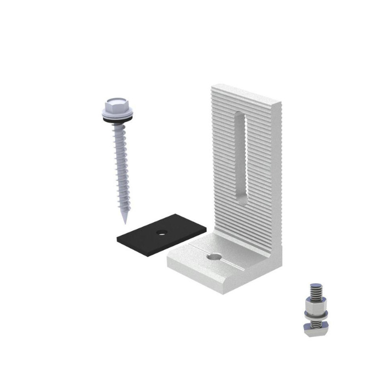 [ING-MRB- HP/LT/RN] PATA AJUSTABLE Y TORNILLO DE PANEL SOLAR M10x200