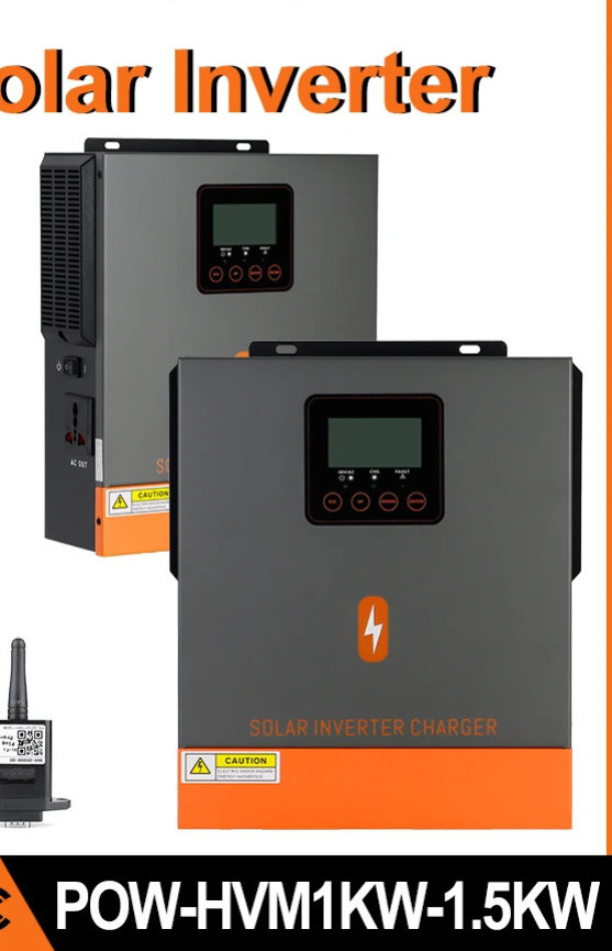 [POW-HVM1.5K-24V] Inversor Solar híbrido PowMr 1.5KW 24V inversor de onda sinusoidal pura fuera de la red con controlador de carga Solar MPPT 80A para batería
