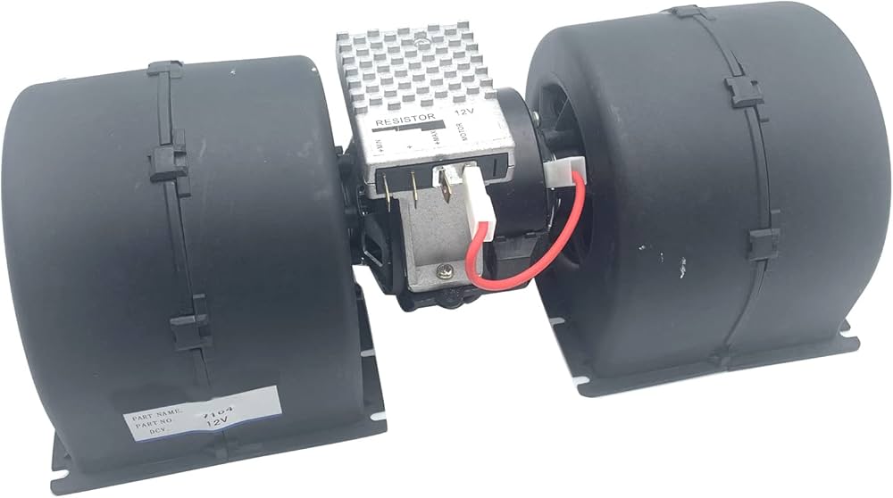 [008-A45-02 26-19939] Calentador de ventilador doble de 12V y 3 velocidades, ventilador de Motor de CA A/C para piezas de repuesto de camiones 008-A45-02 26-19939