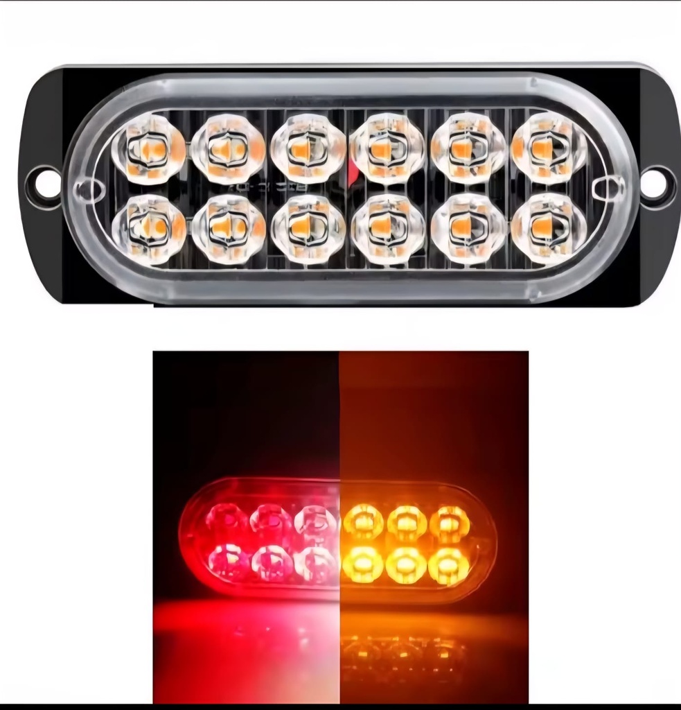 FAROL LATERAL ADVERTENCIA TRAILER 12/24V * 