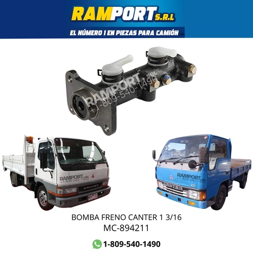 [MC-894211] BOMBA FRENO CANTER 1 3/16